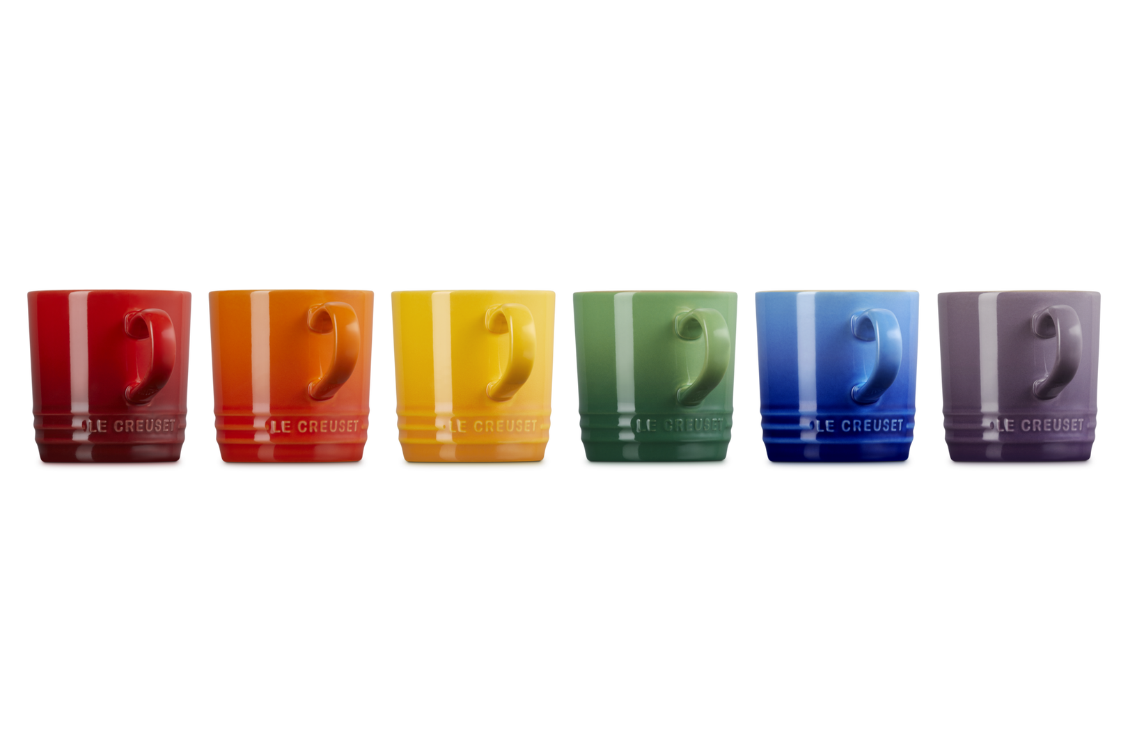 Le Creuset Set de 6 Canecas de Cappuccino Arco-Íris em Cerâmica — 4