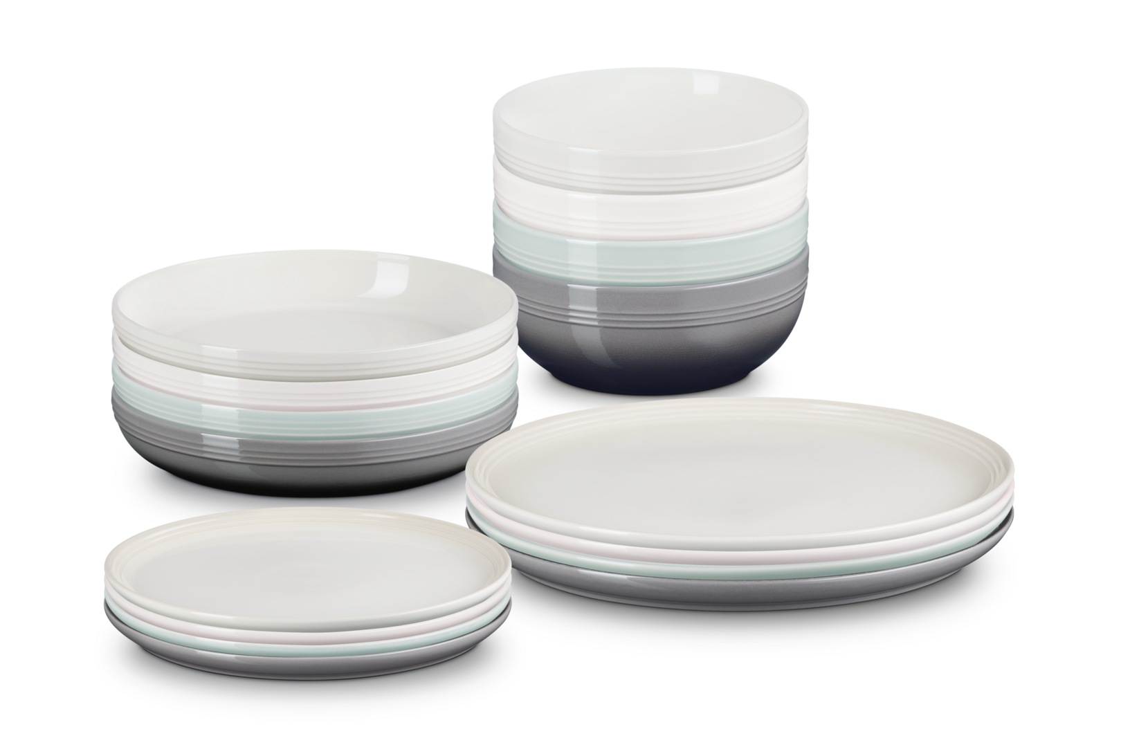 Le Creuset Set de 16 Peças de Serviço de Mesa Coupe (Cores Sortidas)