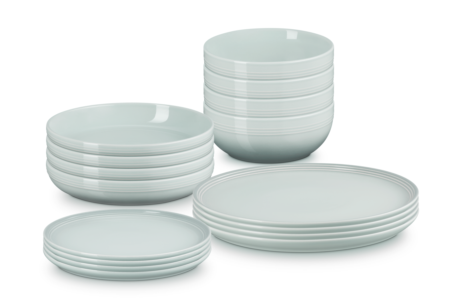 Le Creuset Set de 16 Peças de Serviço de Mesa Coupe (Sea Salt)