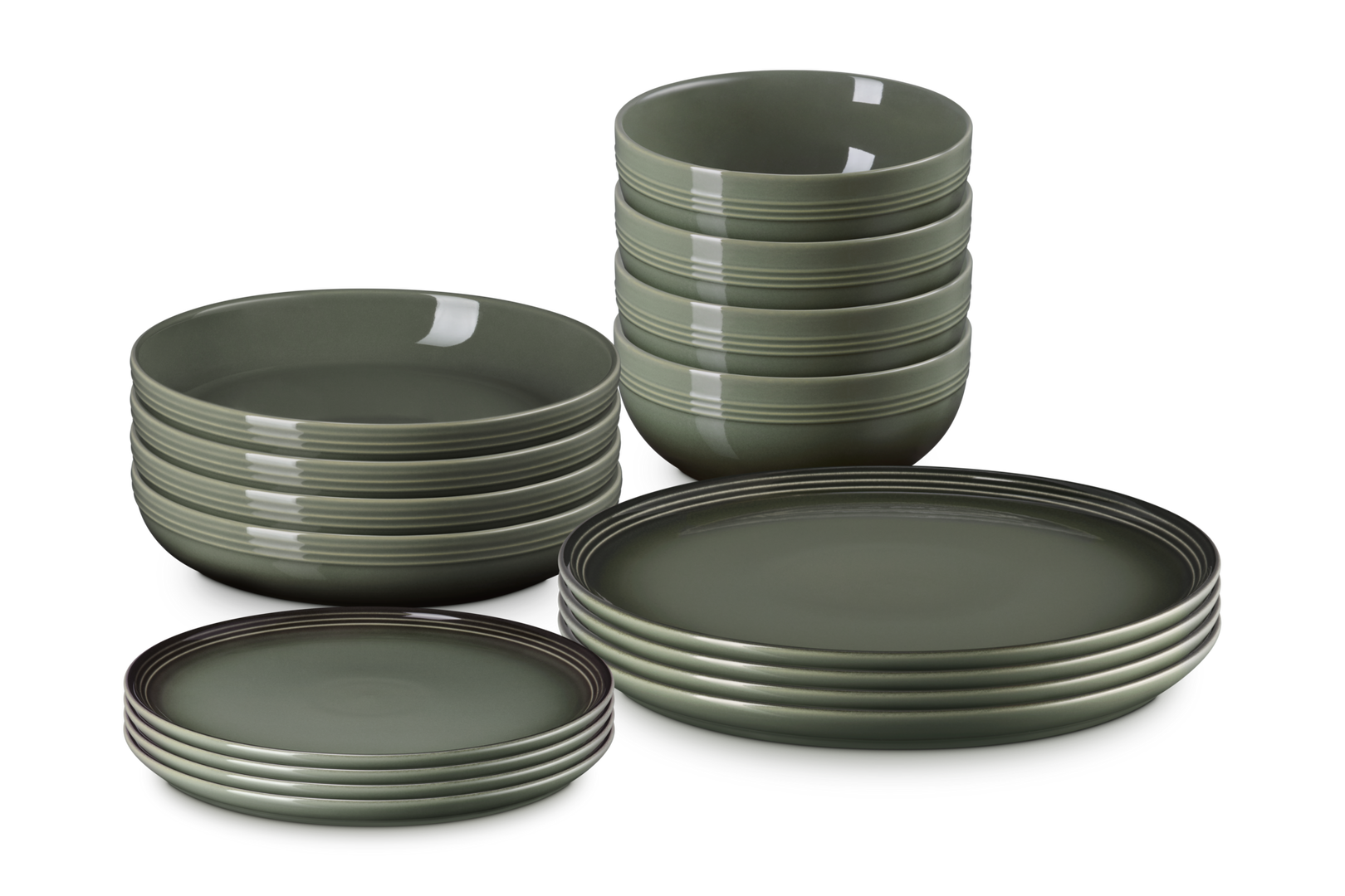 Le Creuset Set de 16 Peças de Serviço de Mesa Coupe (Thyme)