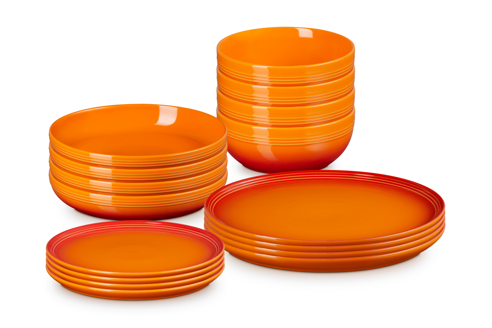 Le Creuset Set de 16 Peças de Serviço de Mesa Coupe (Vulcânico)