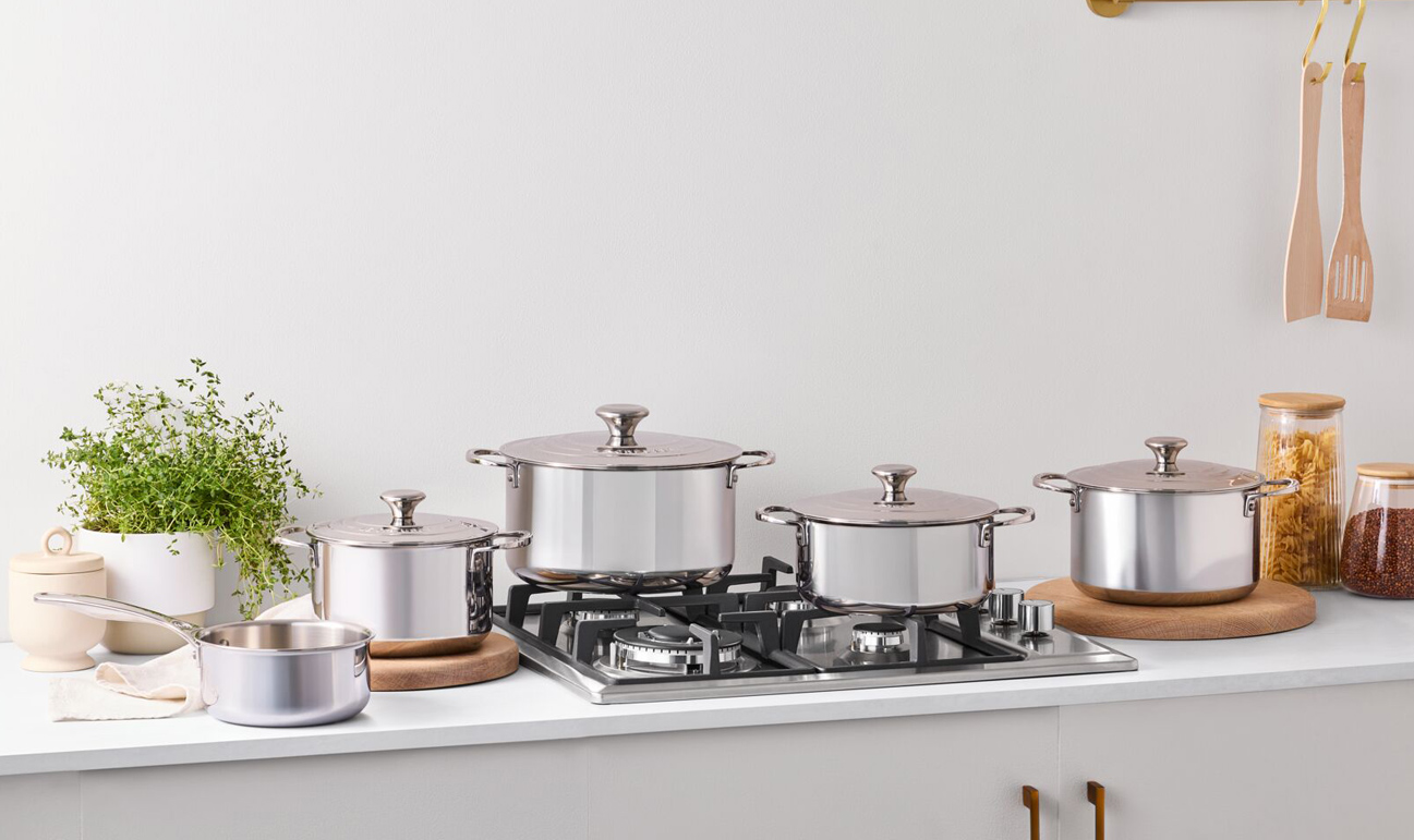 Le Creuset Set 5 Peças de Aço Inoxidável Signature (Sem Cor) — 5