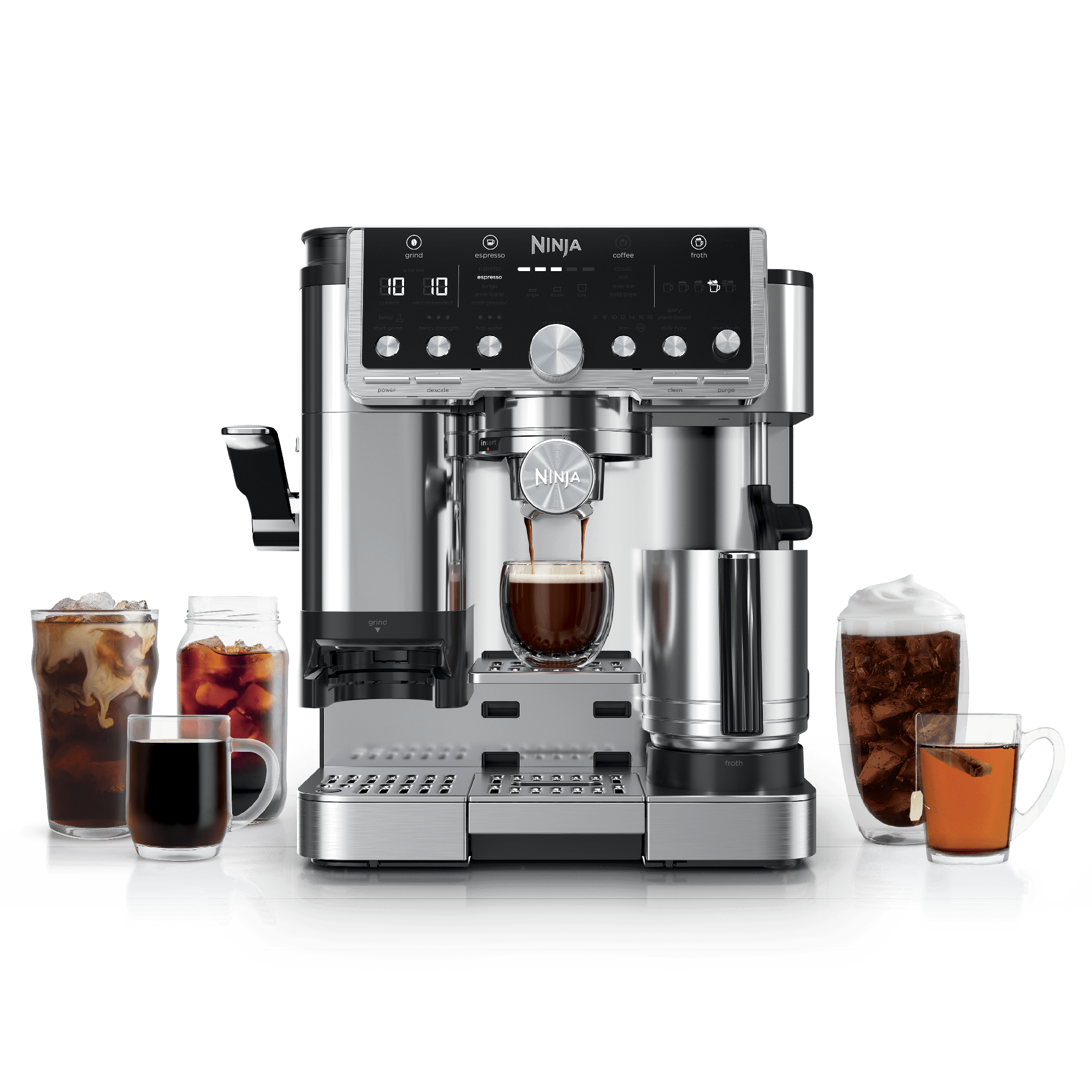 Ninja Luxe Café Pro Máquina 4 em 1 (Espresso, Café, Cold Brew e Água Quente)