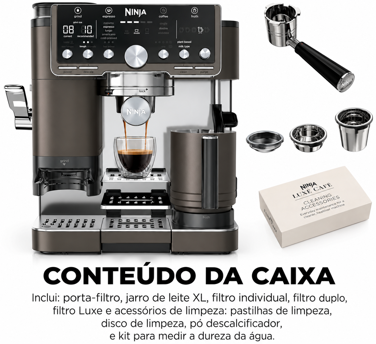 Ninja Luxe Café Pro Máquina 4 em 1 (Espresso, Café, Cold Brew e Água Quente) — 6