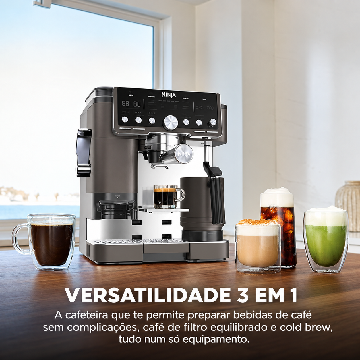 Ninja Luxe Café Pro Máquina 4 em 1 (Espresso, Café, Cold Brew e Água Quente) — 7