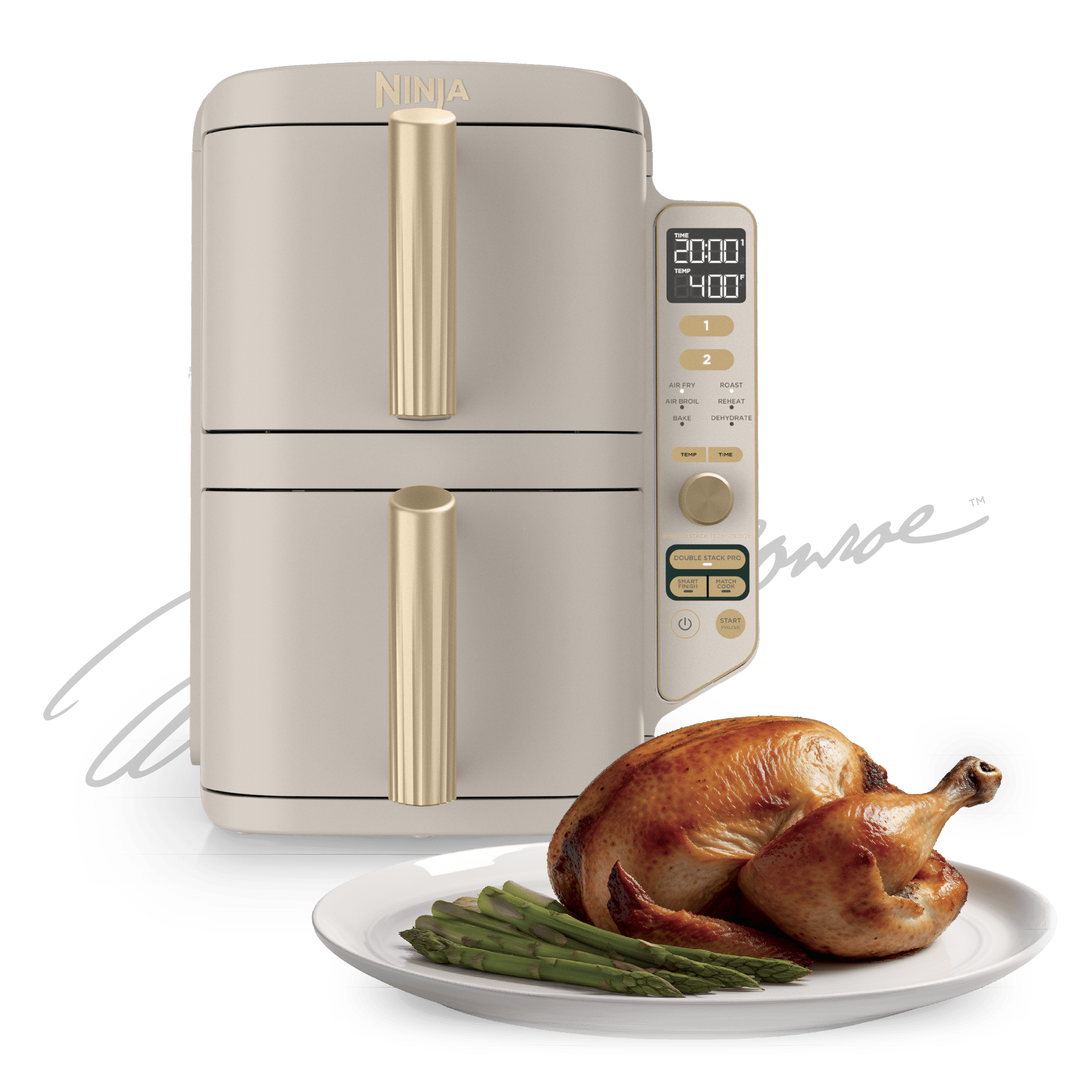 Ninja DoubleStack XL 10 QT (9,5 L) Fritadeira de Ar com 2 Cestos Empilhados